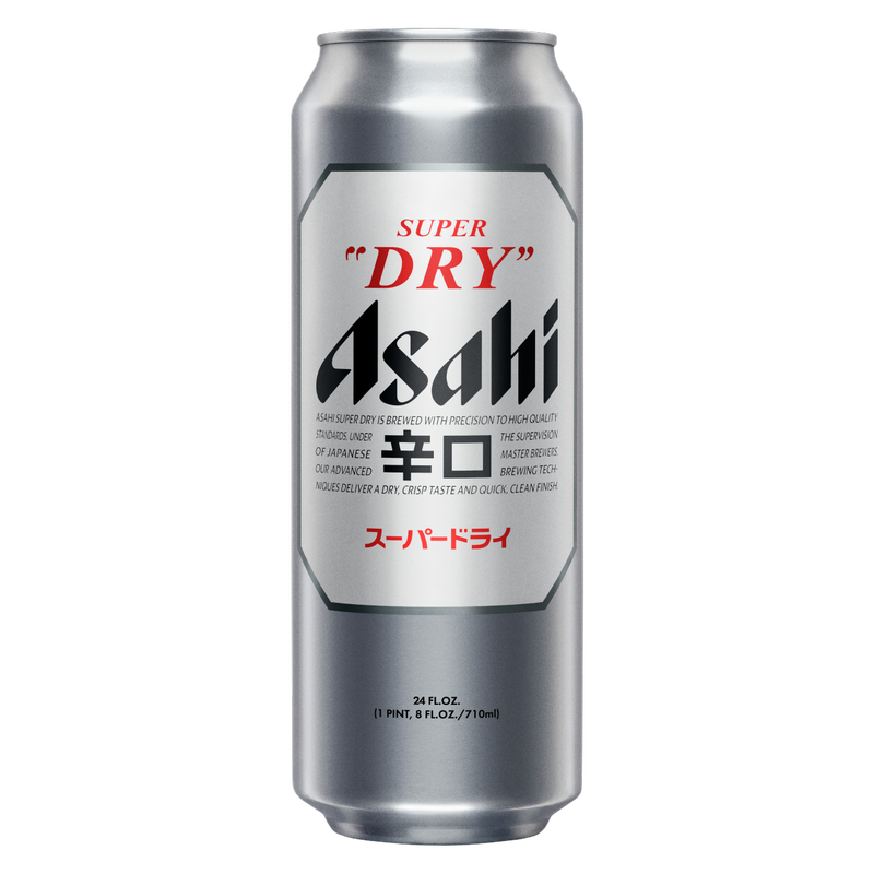 Asahi Super Dry 24oz Can 5.0% ABV - Asahi – BevMo!