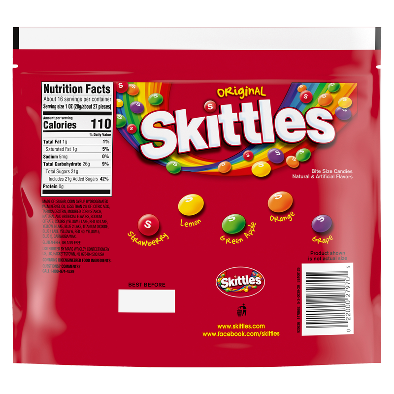 Skittles Original Candy Sharing Size 15.6oz