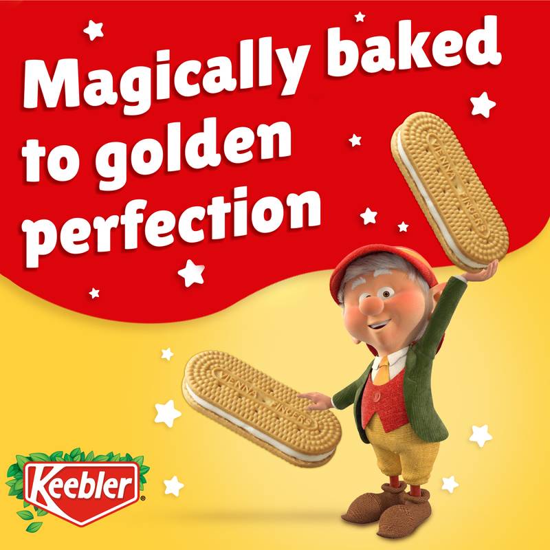 Keebler Vienna Fingers, Crème Filled Sandwich Cookies, Family Size, 14.4 oz