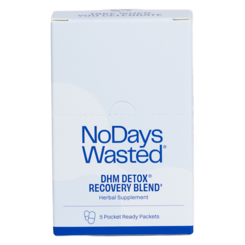No Days Wasted DHM Detox Hydration Recovery Hangover Pills 5pk