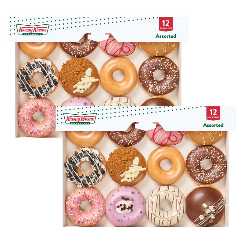 Krispy Kreme Assorted Double Dozen, 24 Doughnuts, 24pcs