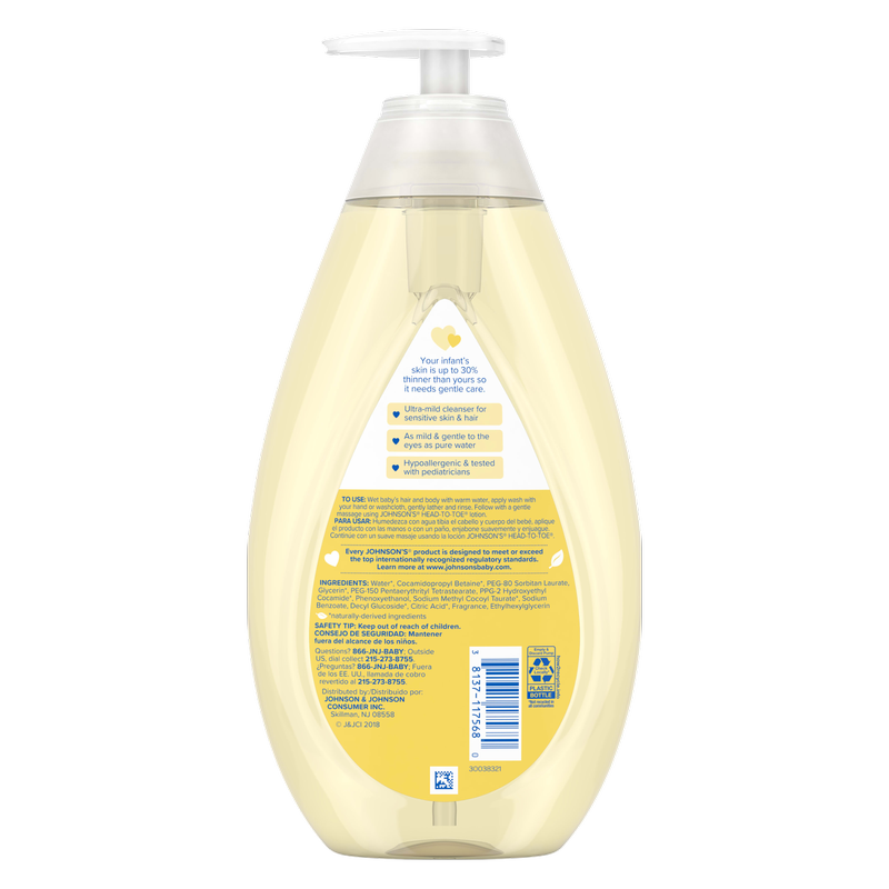 Johnson’s Head-to-Toe Wash & Shampoo, 27.1 fl oz