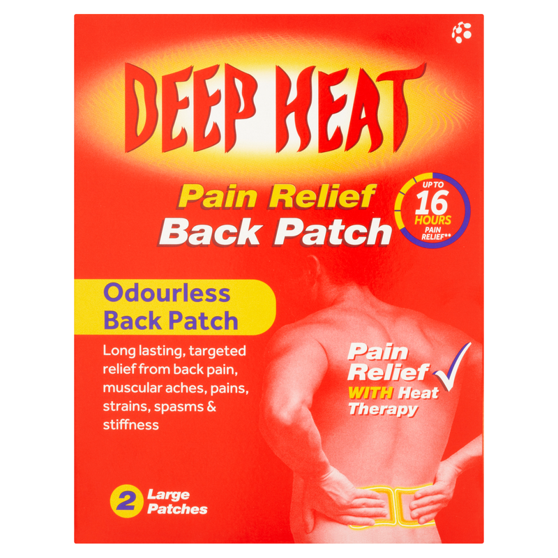 Deep Heat Patch For Back Pain, 2pcs