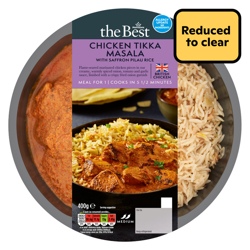 Reduced - Morrisons The Best Chicken Tikka Masala, 400g