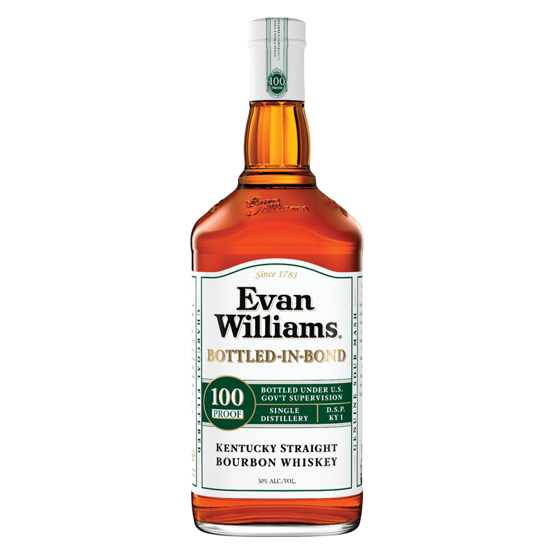 Evan Williams White Label Bourbon BIB 100pf 1.75L
