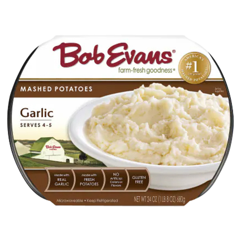 Bob Evans Garlic Mashed Potatoes -  24oz