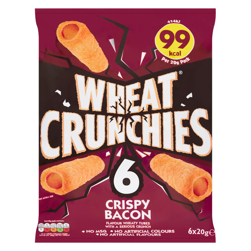 Wheat Crunchies Crispy Bacon, 6 x 20g