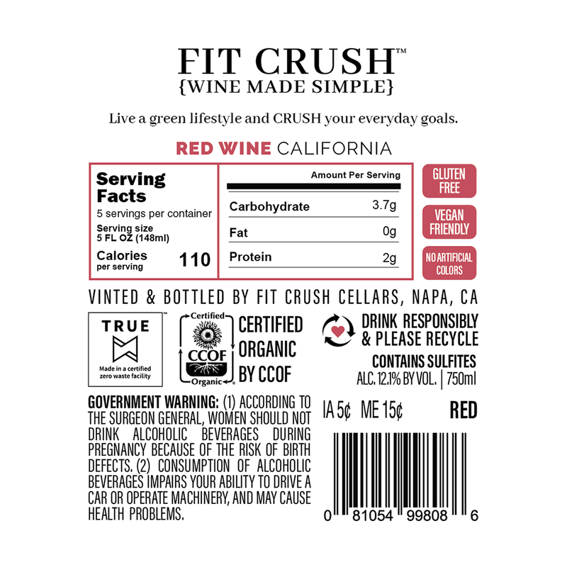 Fit Crush Organic Red Blend (750 ML)