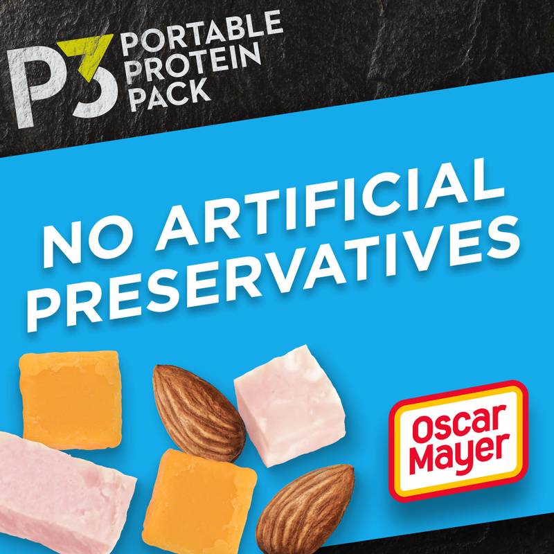 Oscar Mayer P3 Pack Ham, Cheddar, & Almonds - 2oz