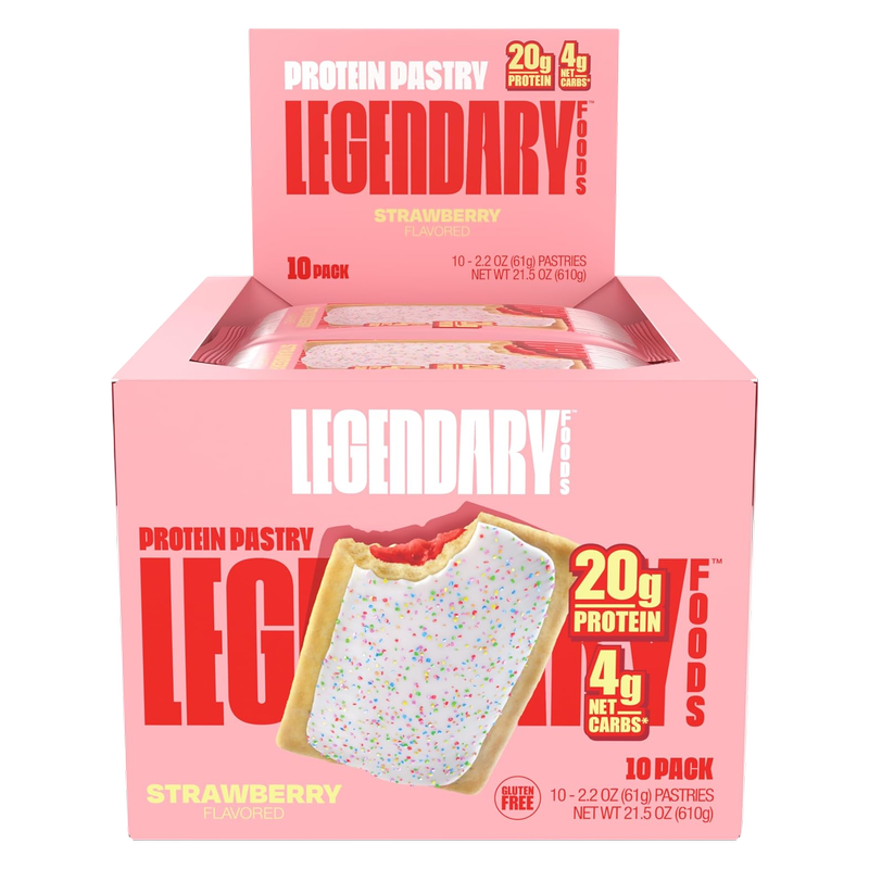 Legendary Foods Strawberry Protein Pastry Case 10 CT