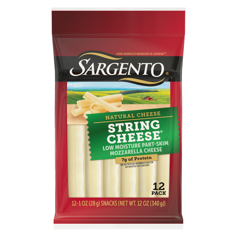 Sargento Part-Skim Mozzarella String Cheese - 12ct/12oz