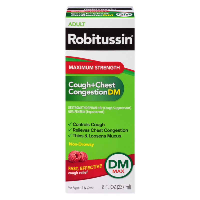Robitussin Max Strength Non-Drowsy Cough and Chest Congestion 8oz