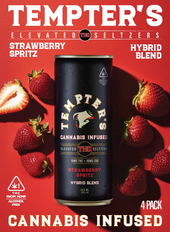 Tempter's Hybrid 10mg THC Spritz 4pk 12oz Can
