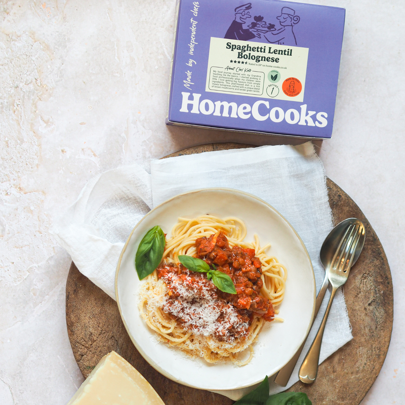 HomeCooks Spaghetti Lentil Bolognese - by Chef Kate, 375g