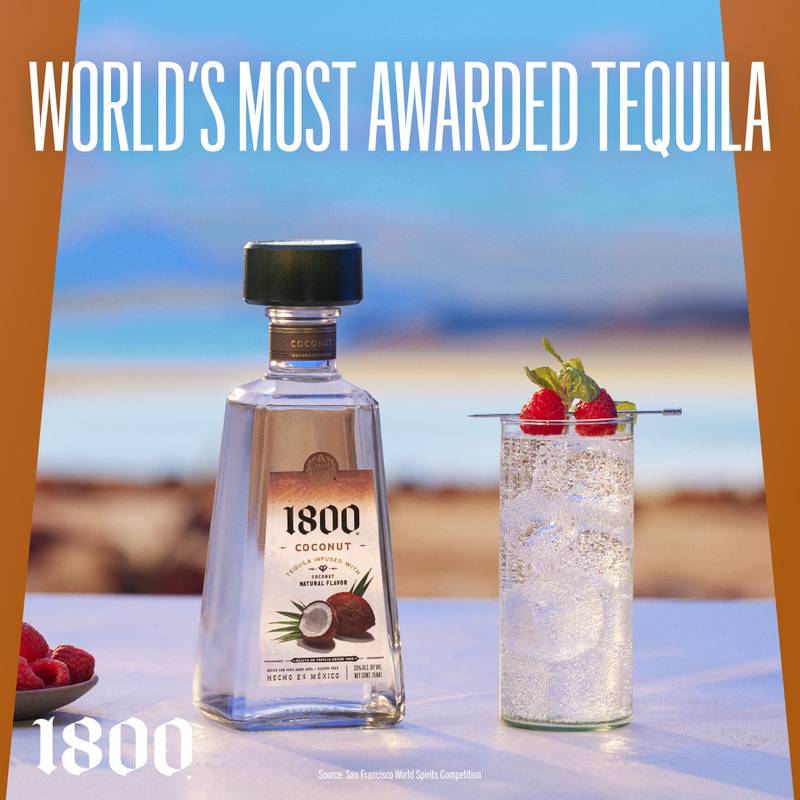 1800 Tequila Coconut 375ml (70 Proof)