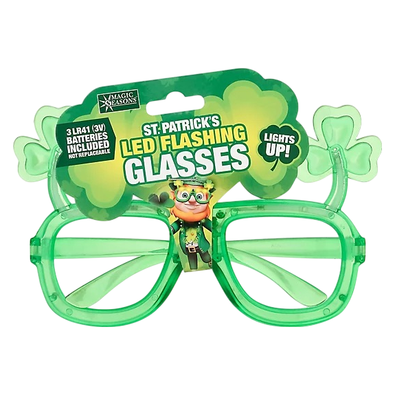 Shamrock Light-Up Glasses
