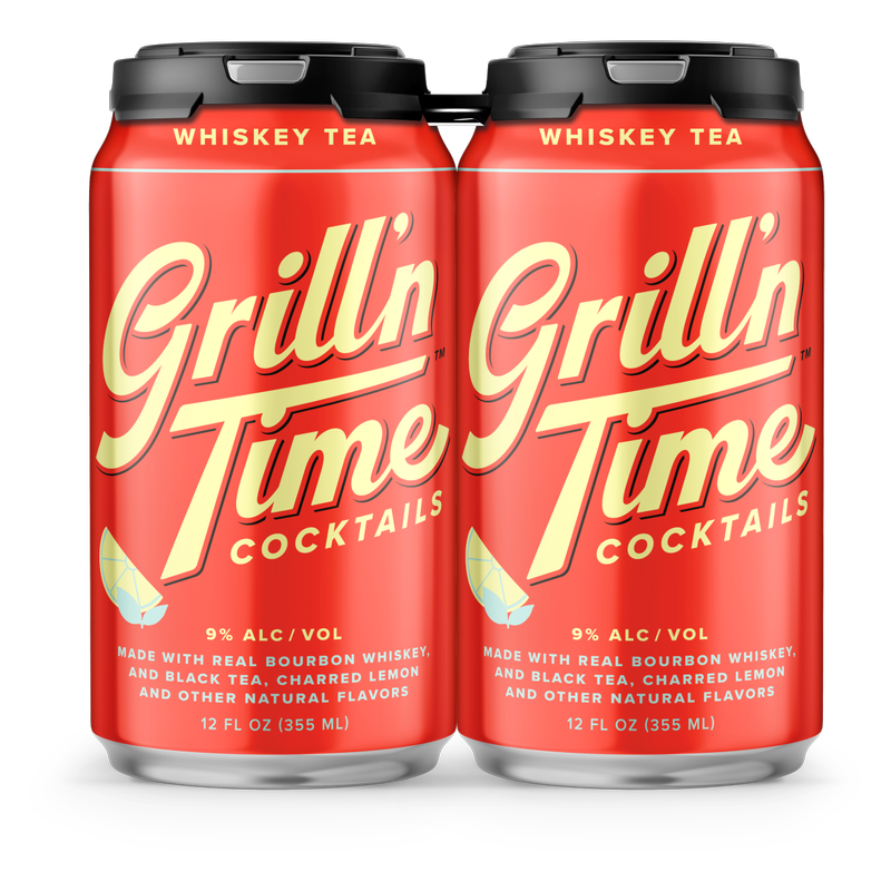Grill'N Time Whiskey Tea 4pk 12oz Can 9%ABV