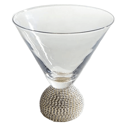 TMD Ball Martini Glass Rhinestone
