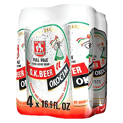 Okocim O.K. Beer 4pk 16oz Can 5.6% ABV