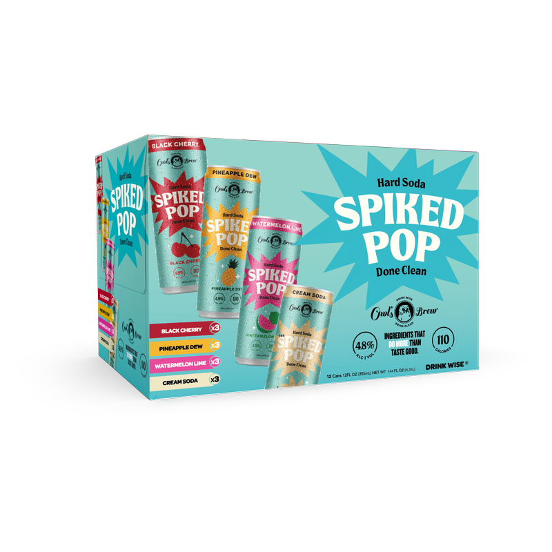 Owl's Brew Spiked Pop Variety 12pk 12oz Can