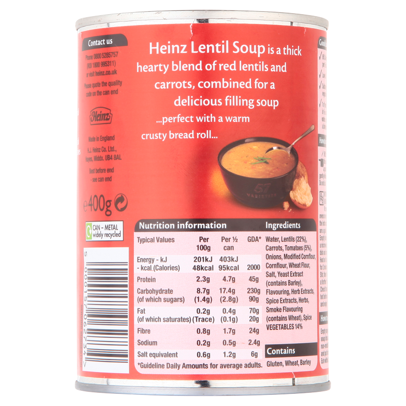 Heinz Lentil Soup, 400g