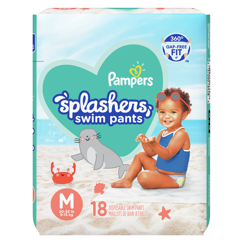 Pampers Splashers Size M 18ct