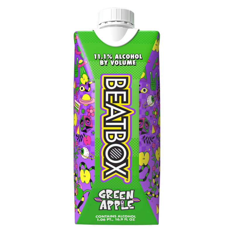 Beatbox Green Apple 500ml 11.1% ABV Wine Party Punch