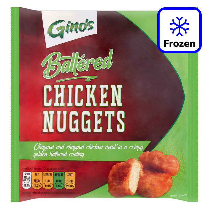 Gino's Battered Chicken Nuggets, 500g