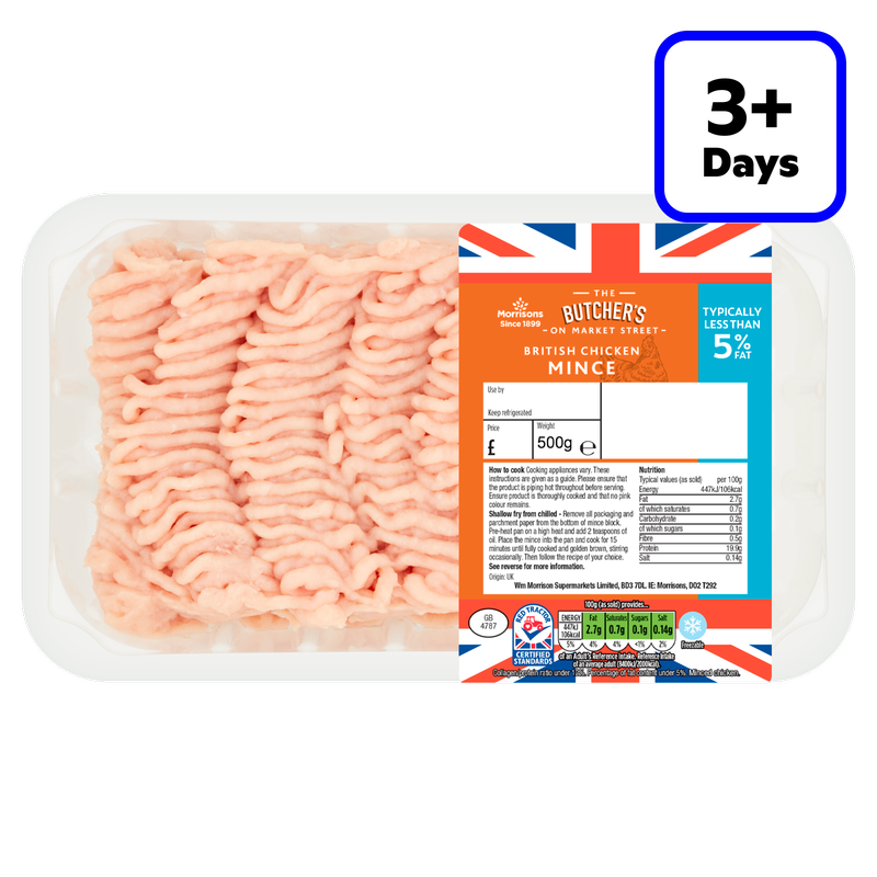 Morrisons British Chicken Mince, 500g