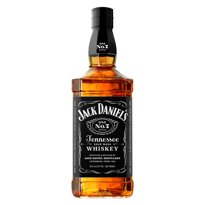 Jack Daniel's Old No. 7 Tennessee Whiskey, 1 L Bottle, 80 Proof