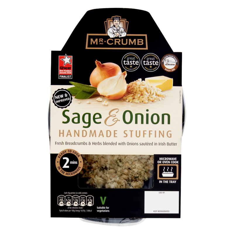 Mr. Crumb Sage & Onion Handmade Stuffing, 225g