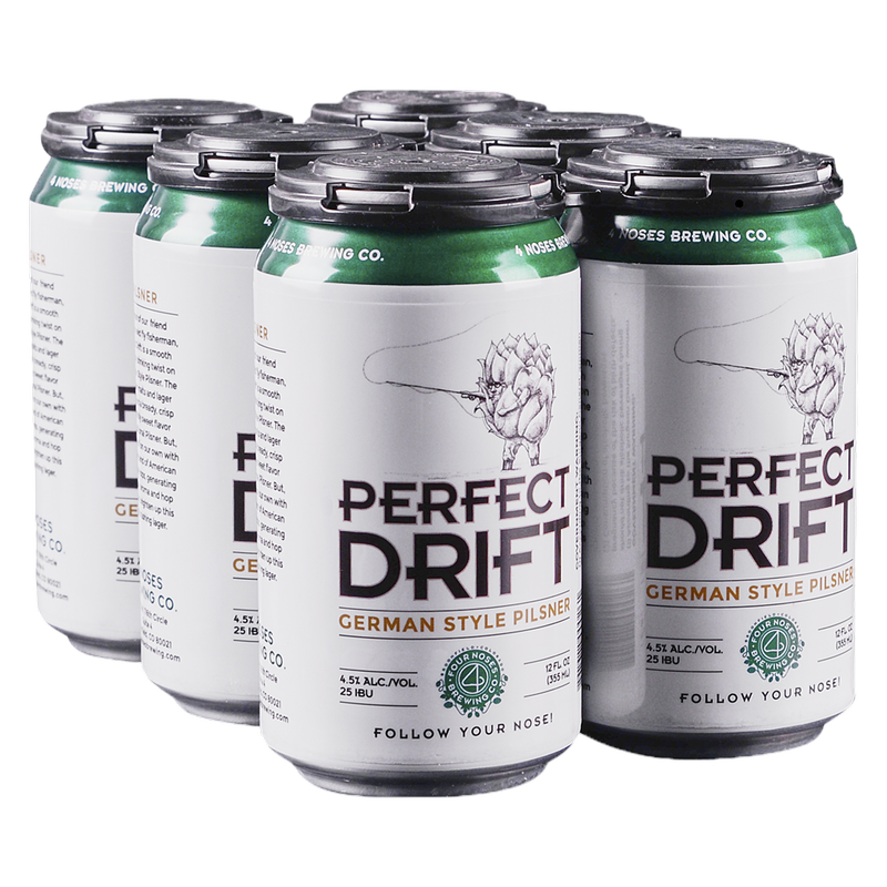 4 Noses Brewing Perfect Drift Pilsner 6pk 12oz Can 4.5% ABV