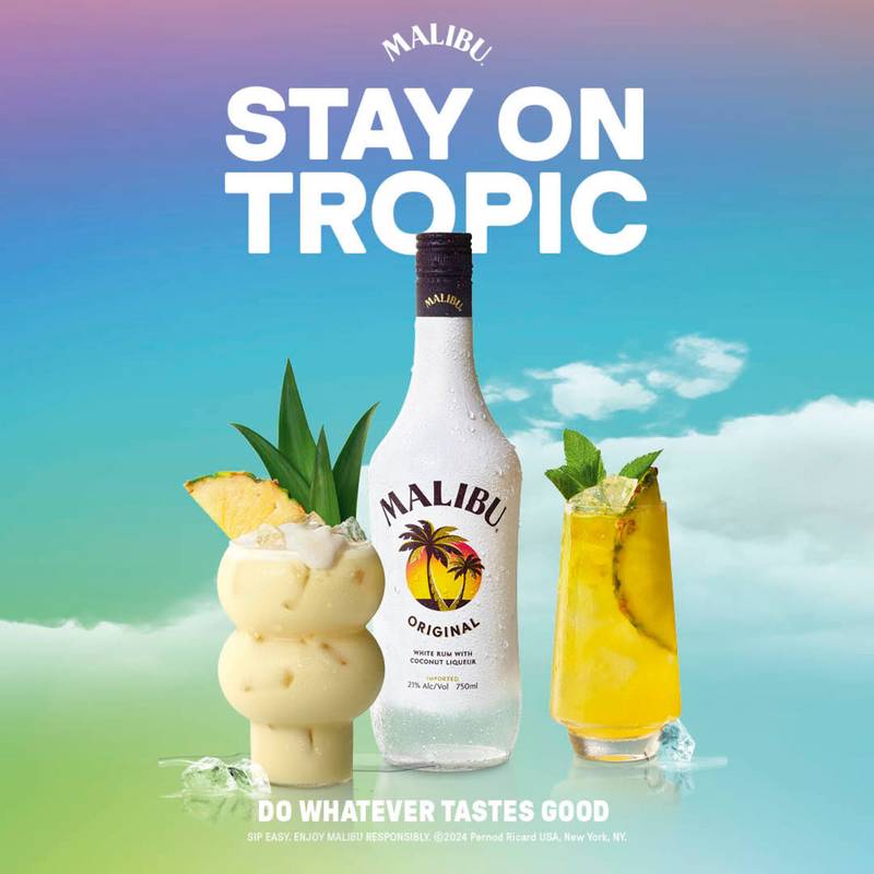 Malibu White Rum with Coconut Liqueur 1.75L (42 Proof)