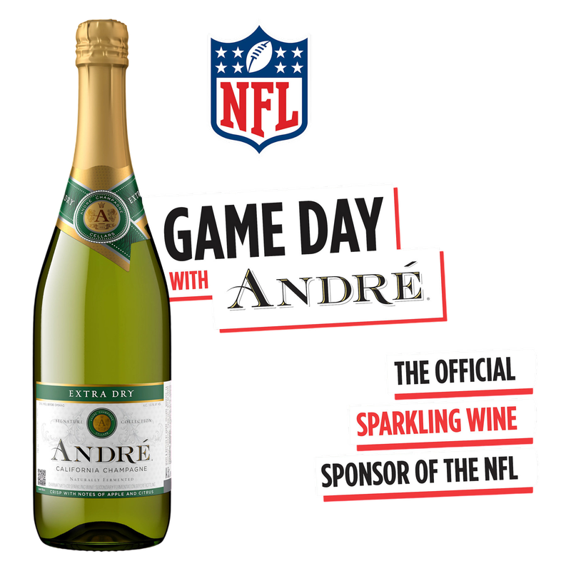 Andre Extra Dry Champagne Vino Espumoso 750 ml Alc. 10.5% Vol.