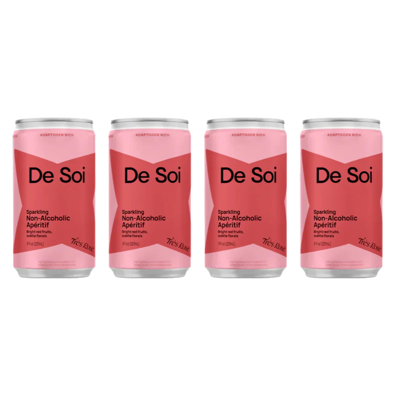 De Soi Tres Rose NA Can 4pk 8oz