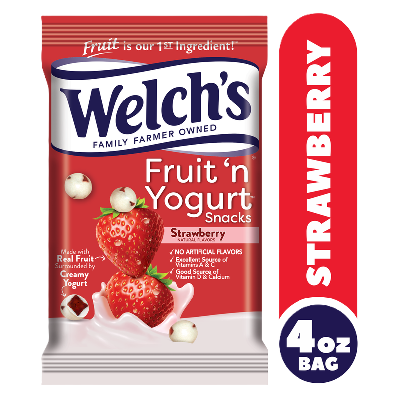 Welch's Fruit Snacks Fruit 'n Yogurt Snacks Strawberry, 4oz