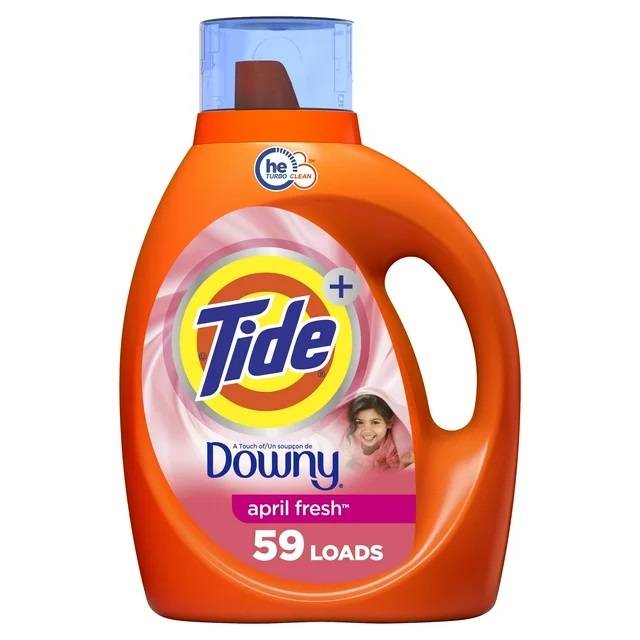 Tide Liquid Laundry with a Touch of Downy April Fresh Scent HE Compatible 84 fl oz