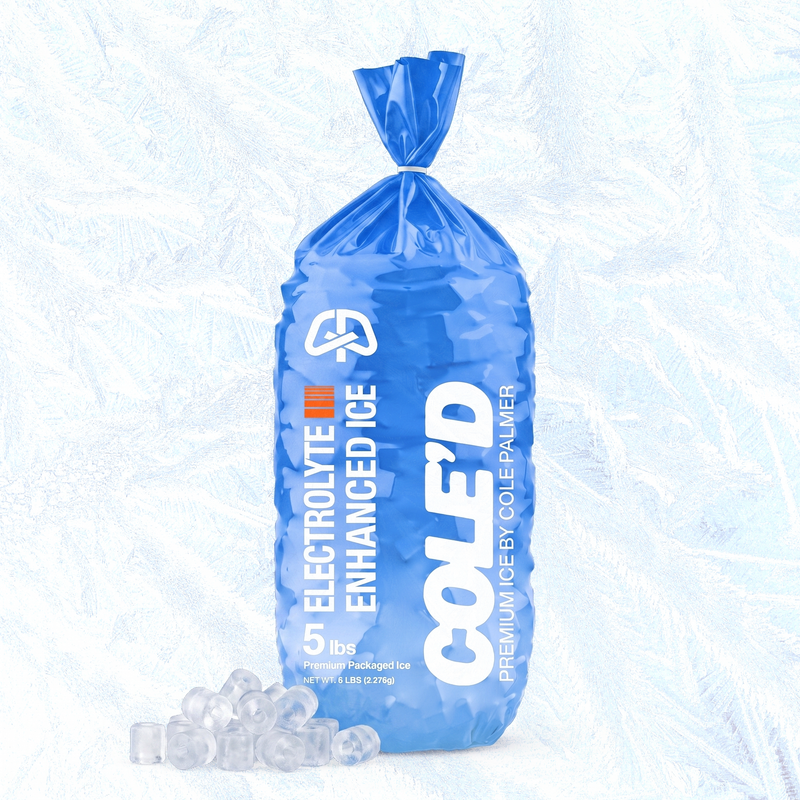 Electrolyte Pebble Ice 5lb Bag, COLE'D 