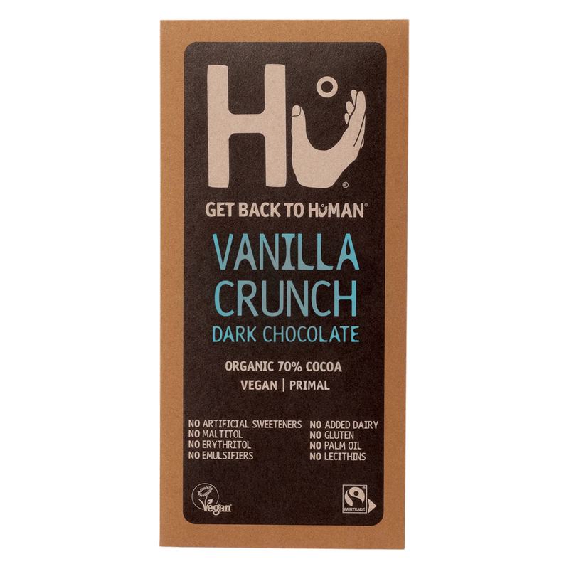 Hu Vanilla Crunch Dark Chocolate Bar, 60g