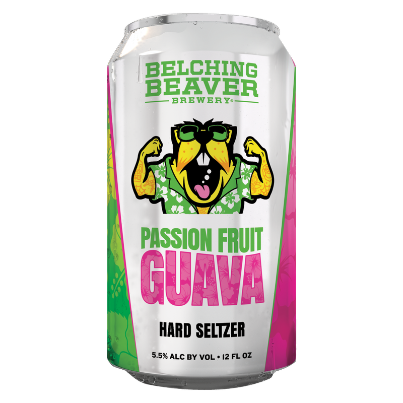 Belching Beaver Passion Fruit & Guava Hard Seltzer 6pk 12oz Can 5.5% ABV