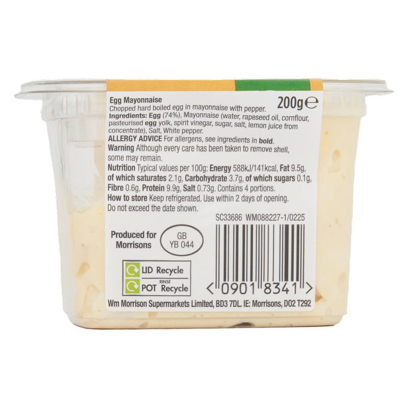 Morrisons Egg Mayonnaise Sandwich Filler, 200g