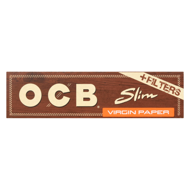 OCB Unbleached Virgin Slim and Tips + Filters, 32pcs