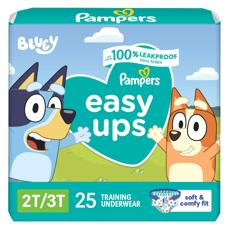 Pampers Boys Easy Ups Size 2T-3T 25ct