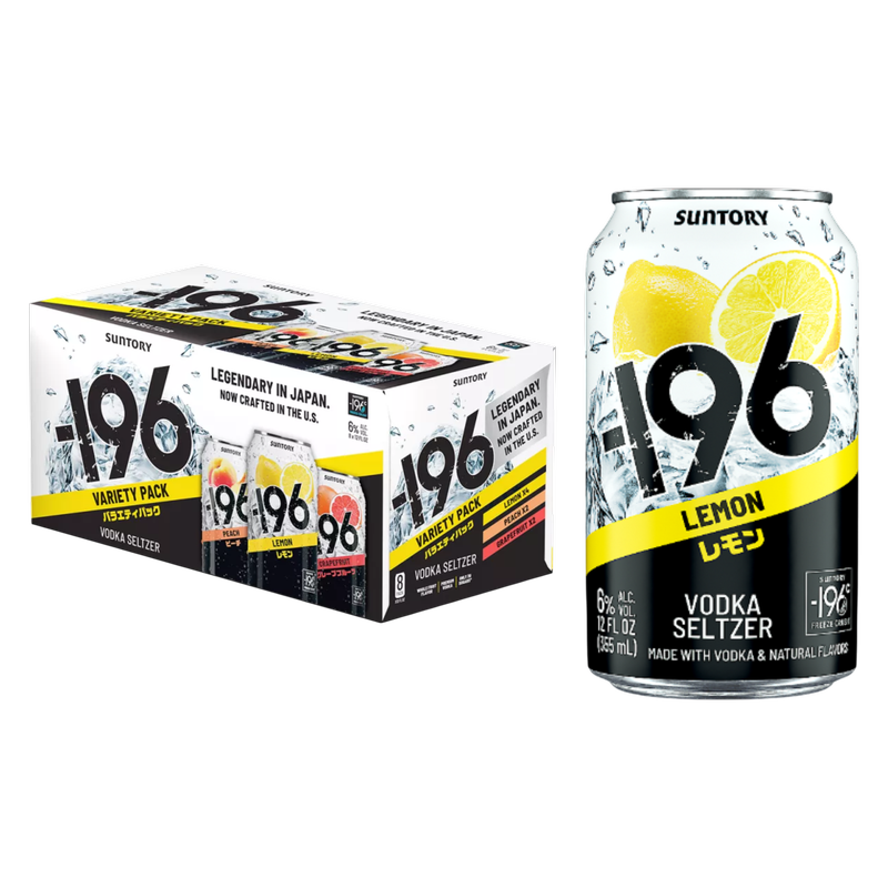 -196 Vodka Soda Variety 8 Pack 12oz Cans 6% ABV
