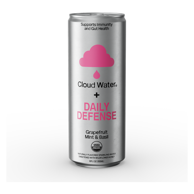 Cloud Water Grapefruit Mint & Basil + Daily Defense 12oz Can