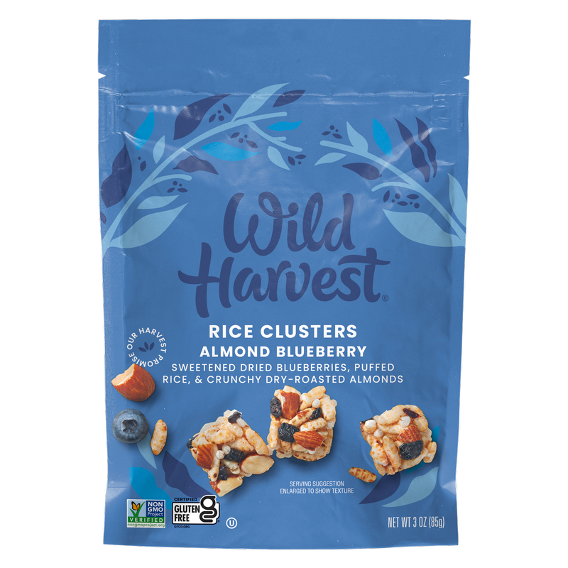 Wild Harvest Almond Blueberry Rice Snack Clusters 3oz