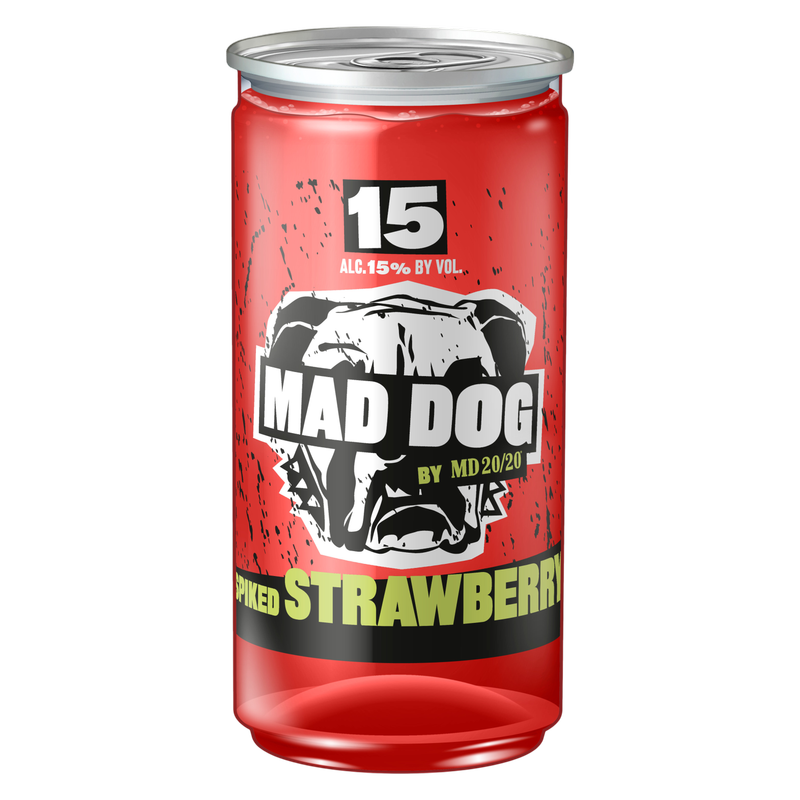 Mad Dog Spiked Strawberry 200ml 15% ABV
