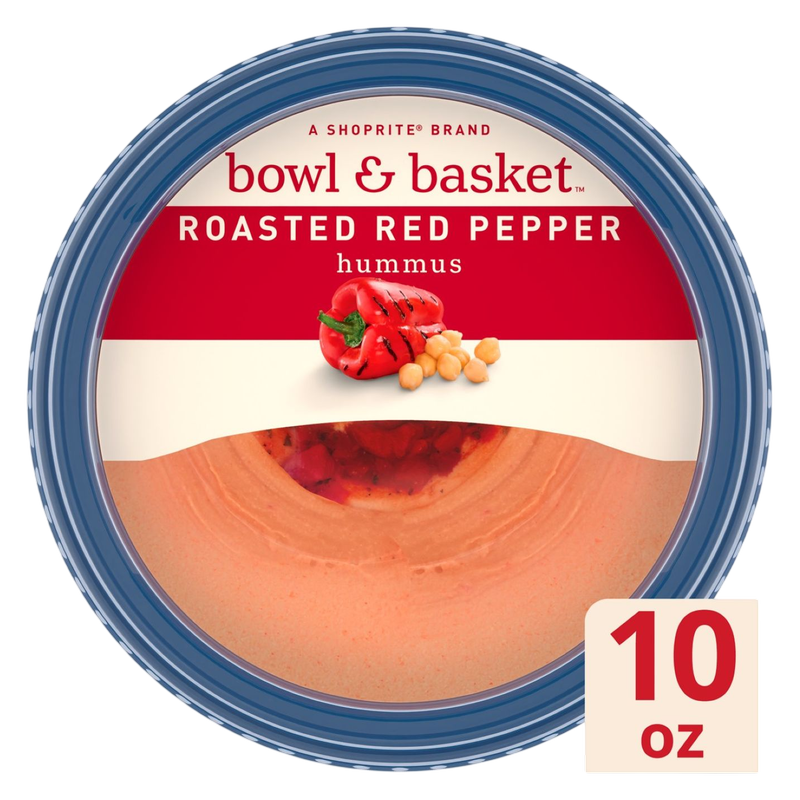 Bowl & Basket Roasted Red Pepper Hummus - 10oz