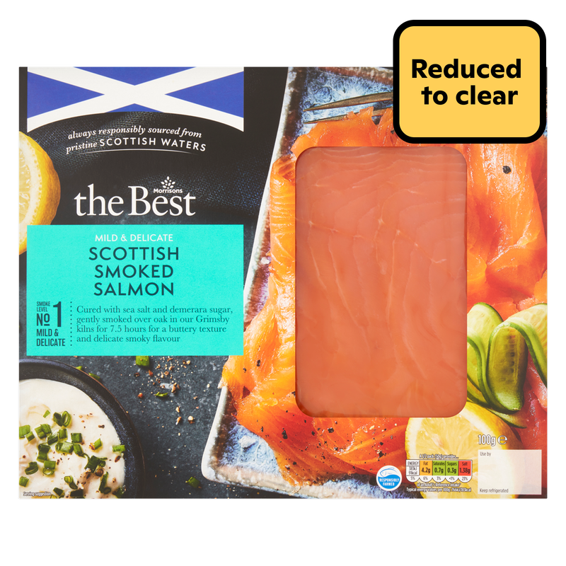 Reduced -  Morrisons The Best Mild Smoked Salmon, 100g