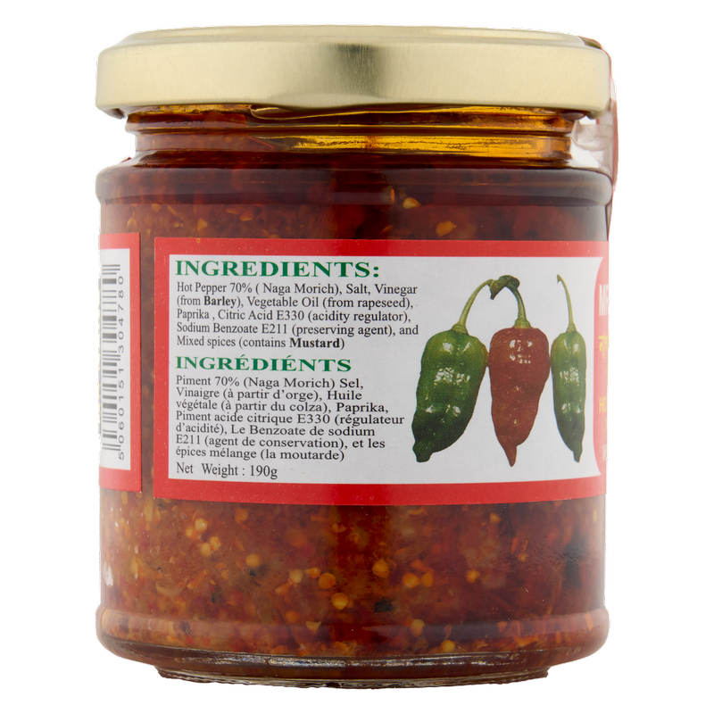 Mr Naga Hot Pepper Pickle, 190g